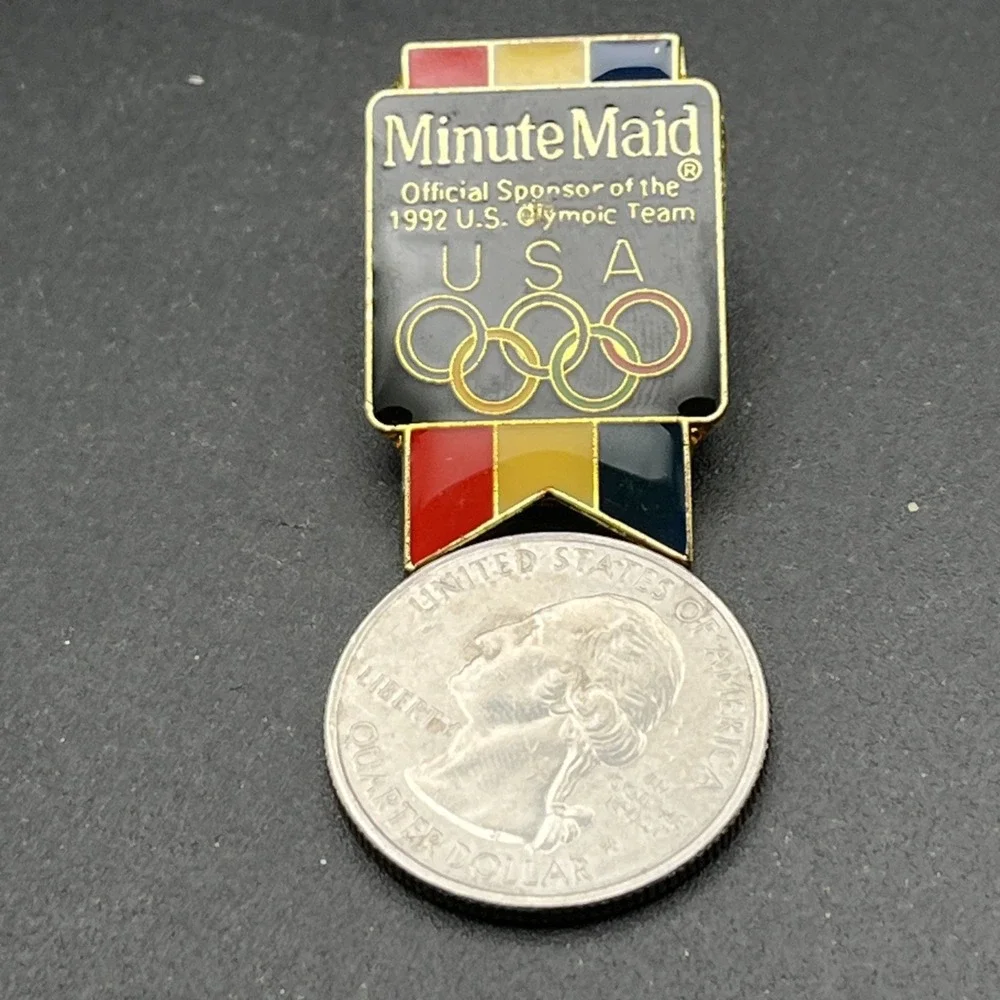 1992 Barcelona‎ Olympics Minute Maid Sponsor Team USA Lapel Hat Pin